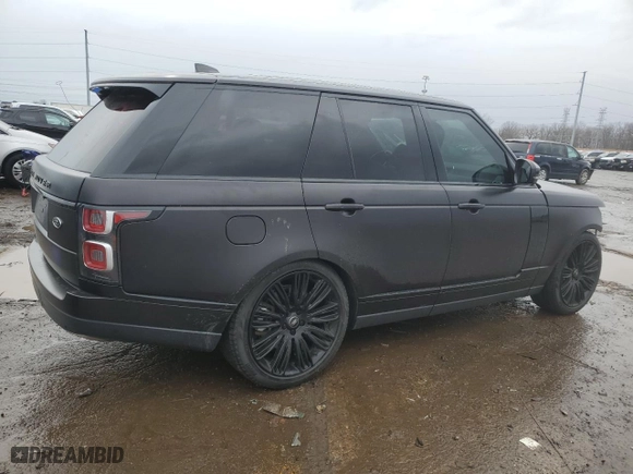 2021 Land Rover Range Rover Westminster with VIN SALGS2RU7MA422267, listed as a Copart auction lot 46243375 with 35,062 mi miles and Clean Title. Bid and sale history available at carsss.com. Image 3.