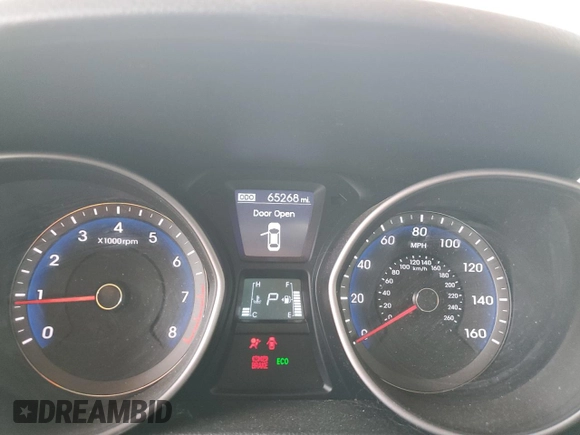 2014 Hyundai Elantra GT with VIN KMHD35LH1EU201747, listed as a Copart auction lot 52236025 with 65,268 mi miles and Salvage Title. Bid and sale history available at carsss.com. Image 9.