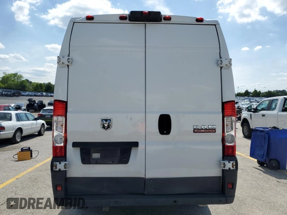 2018 Ram ProMaster Cargo with VIN 3C6URVJG8JE114621, listed as a Copart auction lot 55064445 with Not Provided miles and Clean Title. Bid and sale history available at DreamBid. Image 7.