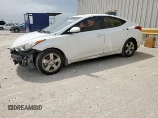 2013 Hyundai Elantra GLS with VIN 5NPDH4AE8DH435627, listed as a Copart auction lot 57332135 with 206,776 mi miles and Salvage title. Bid and sale history available at DreamBid. Image 1.