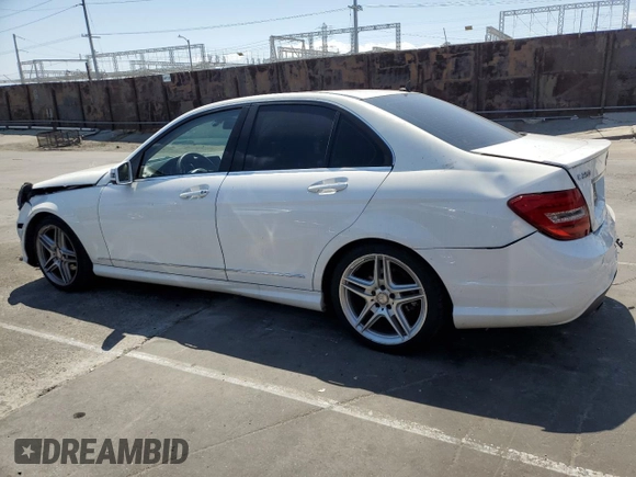 2013 Mercedes-Benz C C 250 Sport with VIN WDDGF4HB8DR250135, listed as a Copart auction lot 55535795 with 185,379 mi miles and Salvage Title. Bid and sale history available at carsss.com. Image 2.