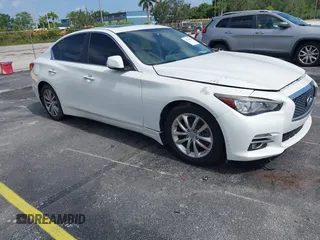 2015 Infiniti Q50 with VIN JN1BV7AP1FM345279, listed as a IAAI auction lot 42704483 with 71,877 mi miles and . Bid and sale history available at DreamBid. Image 1.