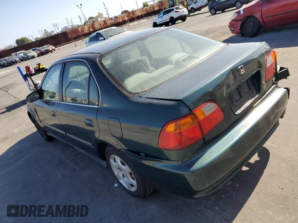 1999 Honda Civic EX z VIN 2HGEJ8647XH528203, wystawiony jako Copart lot #57507315 z przebiegiem 185 450 mil mil oraz Szkoda całkowita • Salvage title. Historia ofert i sprzedaży dostępna na DreamBid. Obrazek 2.