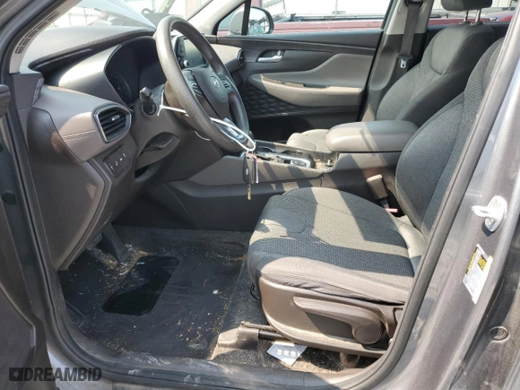 2019 Hyundai Santa Fe SE with VIN 5NMS23AD5KH104668, listed as a Copart auction lot 63483564 with 63,468 mi miles and Salvage Title. Bid and sale history available at carsss.com. Image 7.