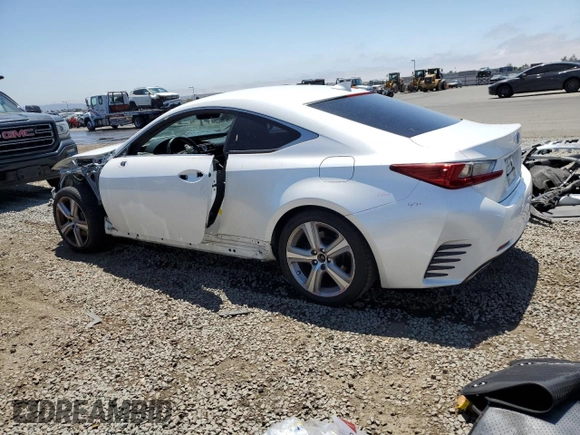 2016 Lexus RC 200t F Sport with VIN JTHHA5BC5G5002326, listed as a Copart auction lot 58969195 with 49,136 mi miles and Salvage title. Bid and sale history available at DreamBid. Image 2.