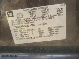 2014 Chevrolet Silverado 1500 LT with VIN 1GCRCREHXEZ214563, listed as a Copart auction lot 49042755 with 198,799 mi miles and Salvage Title. Bid and sale history available at carsss.com. Image 14.