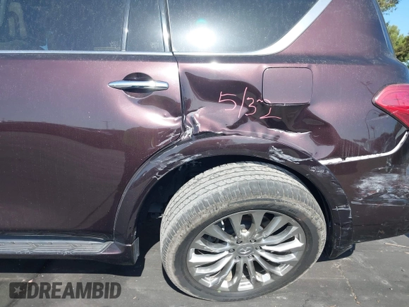 2016 Infiniti QX80 with VIN JN8AZ2NC1G9401091, listed as a IAAI auction lot 42497807 with 77,179 mi miles and . Bid and sale history available at DreamBid. Image 12.