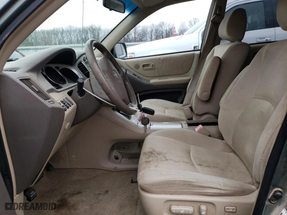 2005 Toyota Highlander with VIN JTEGP21A950088501, listed as a Copart auction lot 39482414 with 257,411 mi miles and Salvage Title. Bid and sale history available at carsss.com. Image 7.