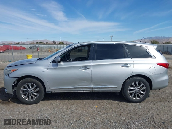 2014 Infiniti QX60 with VIN 5N1AL0MN3EC505792, listed as a IAAI auction lot 41761110 with 144,950 mi miles and . Bid and sale history available at DreamBid. Image 14.