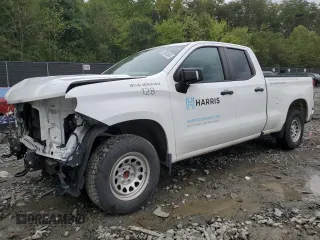 2021 Chevrolet Silverado 1500 Work Truck with VIN 1GCRWAEF1MZ205191, listed as a Copart auction lot 73381534 with 100,739 mi miles and Salvage Title. Bid and sale history available at DreamBid. Image 1.