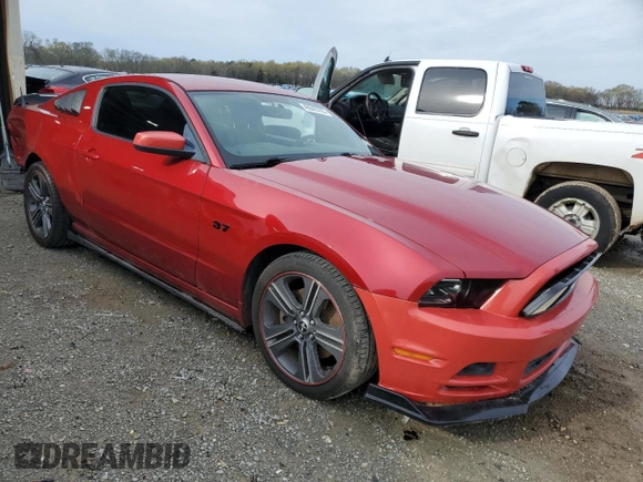 2013 Ford Mustang V6 with VIN 1ZVBP8AM7D5200710, listed as a Copart auction lot 46943765 with 140,327 mi miles and Salvage Title. Bid and sale history available at carsss.com. Image 4.