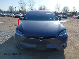 2020 Tesla Model X Long Range with VIN 5YJXCBE2XLF230629, listed as a IAAI auction lot 41925961 with 35,979 mi miles. Bid and sale history available at carsss.com. Image 12.