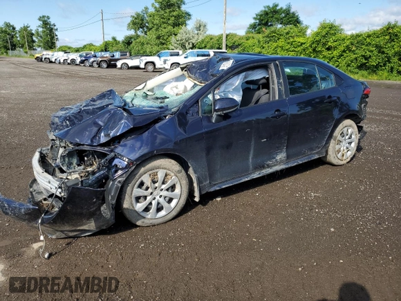 2021 Toyota Corolla L with VIN 5YFBPMBE6MP156804, listed as a Copart auction lot 59921274 with 0 mi miles and Salvage Title. Bid and sale history available at carsss.com. Image 1.