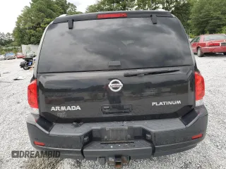 2012 Nissan Armada Platinum z VIN 5N1AA0NC4CN613049, wystawiony jako Copart lot #64414564 z przebiegiem 143 009 mil mil oraz Szkoda całkowita • Salvage title. Historia ofert i sprzedaży dostępna na DreamBid. Obrazek 6.