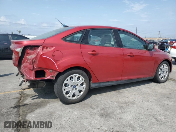 2012 Ford Focus SE with VIN 1FAHP3F28CL431445, listed as a Copart auction lot 59562595 with 152,842 mi miles and Salvage title. Bid and sale history available at DreamBid. Image 3.