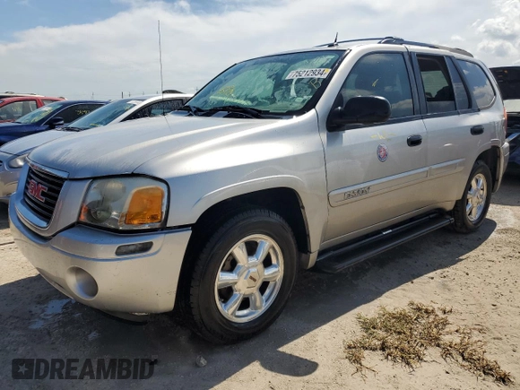 2005 GMC Envoy SLT with VIN 1GKDS13S352184347, listed as a Copart auction lot 75212934 with 0 mi miles and Non Repairable. Bid and sale history available at carsss.com. Image 1.