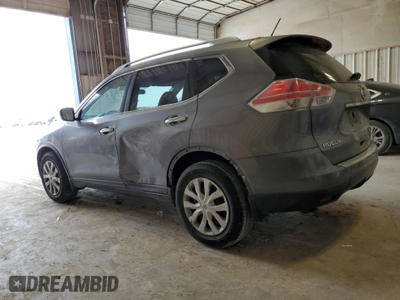 2016 Nissan Rogue S with VIN KNMAT2MT9GP661720, listed as a Copart auction lot 53524675 with 93,111 mi miles and Salvage Title. Bid and sale history available at DreamBid. Image 2.