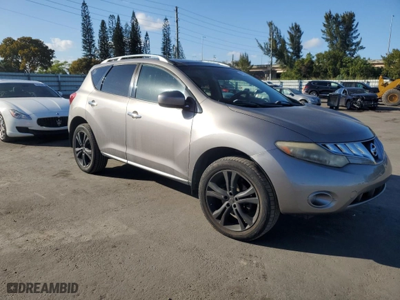 2009 Nissan Murano LE with VIN JN8AZ18W99W128535, listed as a Copart auction lot 42794145 with 0 mi miles and Clean Title. Bid and sale history available at carsss.com. Image 4.
