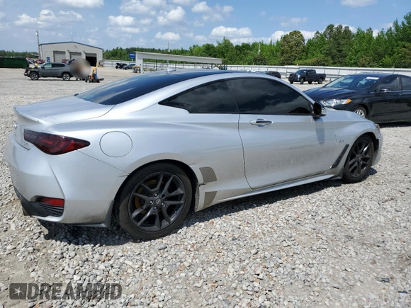 2017 Infiniti Q60 Sport with VIN JN1EV7EK7HM363168, listed as a Copart auction lot 54849725 with 91,528 mi miles and Salvage Title. Bid and sale history available at DreamBid. Image 3.