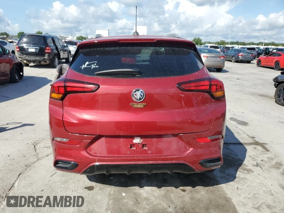 2021 Buick Encore GX Select with VIN KL4MMDSL6MB065928, listed as a Copart auction lot 57675195 with 80,330 mi miles and Salvage title. Bid and sale history available at DreamBid. Image 6.