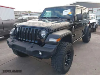 2019 Jeep Wrangler Unlimited Sport S with VIN 1C4HJXDN6KW686480, listed as a IAAI auction lot 41300842 with 67,359 mi miles. Bid and sale history available at carsss.com. Image 19.