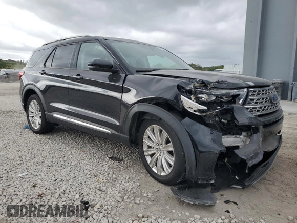 2021 Ford Explorer Limited with VIN 1FM5K8FW6MNA12197, listed as a Copart auction lot 46164015 with 0 mi miles and Salvage Title. Bid and sale history available at carsss.com. Image 4.