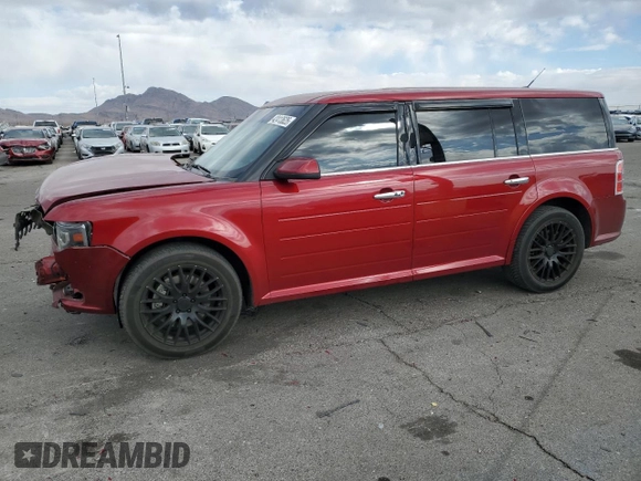 2014 Ford Flex Limited with VIN 2FMGK5D85EBD16324, listed as a Copart auction lot 42413625 with 123,538 mi miles and Salvage Title. Bid and sale history available at carsss.com. Image 1.