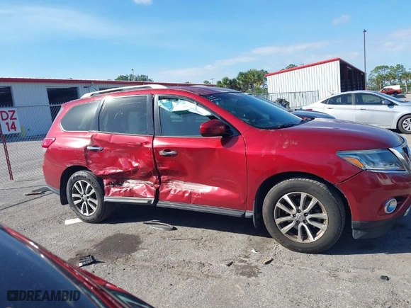 2016 Nissan Pathfinder S with VIN 5N1AR2MN7GC600949, listed as a IAAI auction lot 41261906 with 173,787 mi miles. Bid and sale history available at carsss.com. Image 13.