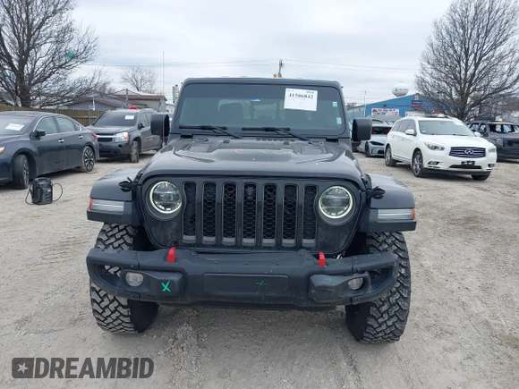 2022 Jeep Gladiator Rubicon with VIN 1C6JJTBG7NL145501, listed as a IAAI auction lot 41506842 with 20,593 mi miles and . Bid and sale history available at DreamBid. Image 12.