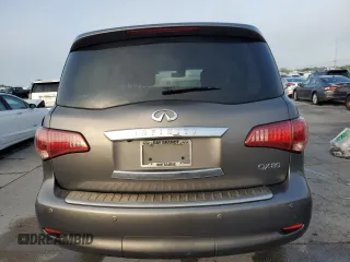 2014 Infiniti QX80 with VIN JN8AZ2NFXE9552731, listed as a Copart auction lot 53567965 with 0 mi miles and Salvage Title. Bid and sale history available at carsss.com. Image 6.