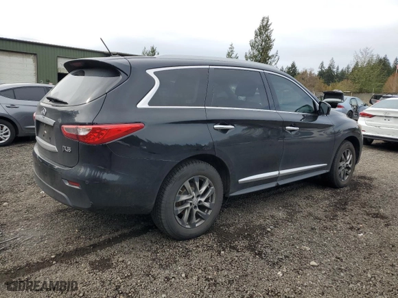 2013 Infiniti JX35 with VIN 5N1AL0MM9DC308115, listed as a Copart auction lot 52766065 with 188,100 mi miles and Clean Title. Bid and sale history available at carsss.com. Image 3.
