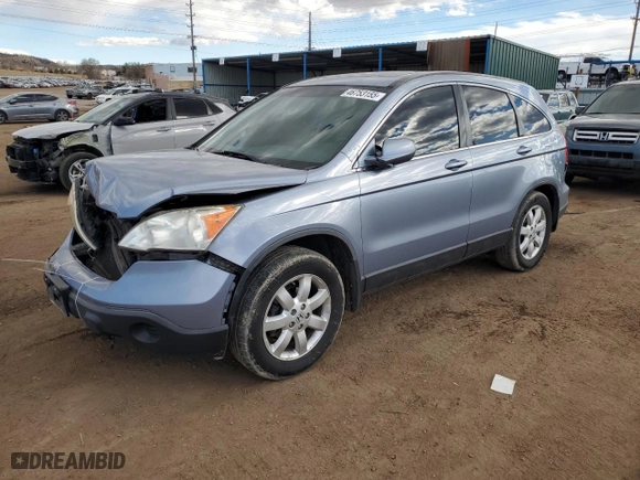2007 Honda CR-V EX-L with VIN JHLRE48717C088912, listed as a Copart auction lot 46753155 with 147,909 mi miles and Salvage Title. Bid and sale history available at carsss.com. Image 1.