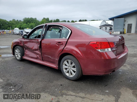 2012 Subaru Legacy Premium с VIN 4S3BMBG67C3032708, выставлен на аукционе Copart как лот 63787595 с пробегом 110 225 миль миль и Списание • Salvage title. История ставок и продаж доступна на DreamBid. Изображение 2.