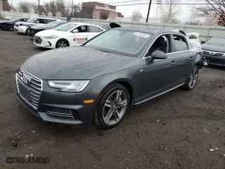 2018 Audi A4 Premium Plus with VIN WAUENAF46JA095227, listed as a Copart auction lot 53183835 with 77,618 mi miles and Salvage Title. Bid and sale history available at carsss.com. Image 1.