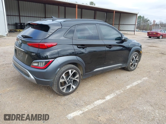 2023 Hyundai Kona Limited with VIN KM8K53A30PU944688, listed as a IAAI auction lot 41189184 with 31,866 mi miles. Bid and sale history available at carsss.com. Image 4.