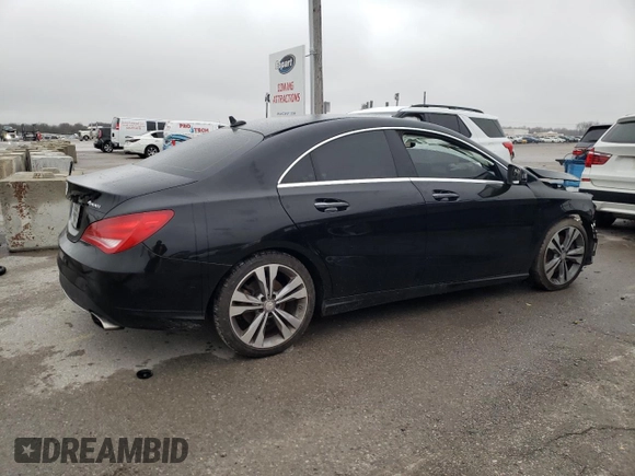 2016 Mercedes-Benz CLA 250 with VIN WDDSJ4GB3GN388431, listed as a Copart auction lot 38609773 with 118,417 mi miles and . Bid and sale history available at DreamBid. Image 3.