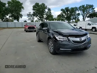 2015 Acura MDX Tech Pkg with VIN 5FRYD4H4XFB023378, listed as a Copart auction lot 54727855 with 70,590 mi miles and Salvage Title. Bid and sale history available at carsss.com. Image 14.