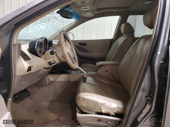 2005 Nissan Murano S with VIN JN8AZ08W35W419424, listed as a Copart auction lot 85877744 with 0 mi miles and Salvage Title. Bid and sale history available at carsss.com. Image 7.