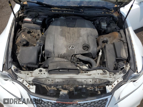 2014 Lexus IS 250 with VIN JTHCF1D27E5010658, listed as a Copart auction lot 60253565 with 246,675 mi miles and Salvage title. Bid and sale history available at DreamBid. Image 11.