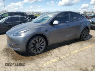 2023 Tesla Model Y Performance z VIN 7SAYGDEF2PF709336, wystawiony jako Copart lot #53705055 z przebiegiem 11 433 mil mil oraz Czysty tytuł • Clean title. Historia ofert i sprzedaży dostępna na DreamBid. Obrazek 1.