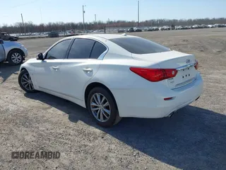 2015 Infiniti Q50 Sport with VIN JN1BV7AR3FM398373, listed as a IAAI auction lot 41714110 with Not provided miles and . Bid and sale history available at DreamBid. Image 3.