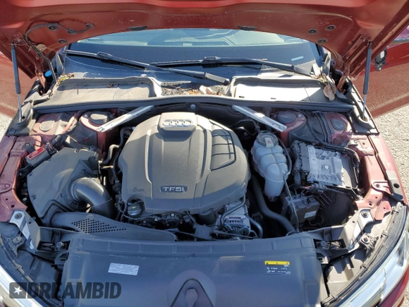 2019 Audi A4 Premium Plus with VIN WAUENAF41KA044624, listed as a Copart auction lot 50043695 with 12,368 mi miles and Salvage Title. Bid and sale history available at carsss.com. Image 12.
