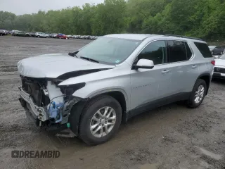 2020 Chevrolet Traverse LT Cloth with VIN 1GNEVGKW3LJ165063, listed as a Copart auction lot 58023505 with 67,246 mi miles and Salvage title. Bid and sale history available at DreamBid. Image 1.