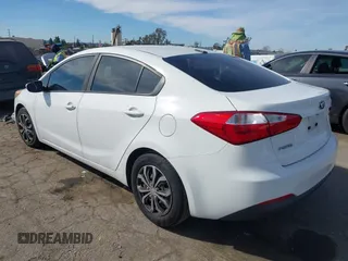 2016 Kia Forte LX with VIN KNAFK4A6XG5574596, listed as a IAAI auction lot 41641410 with 98,898 mi miles. Bid and sale history available at carsss.com. Image 3.