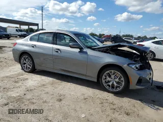 2025 BMW 3 Series 330i with VIN 3MW69CW0XS8E97928, listed as a Copart auction lot 85332294 with Not Provided miles and Non Repairable. Bid and sale history available at carsss.com. Image 4.