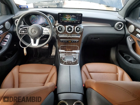 2021 Mercedes-Benz GLC with VIN W1N0J8EB3MF955960, listed as a Copart auction lot 86311124 with 41,747 mi miles and Salvage Title. Bid and sale history available at carsss.com. Image 8.