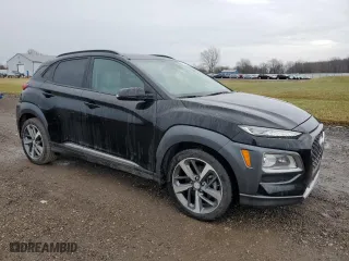 2021 Hyundai Kona Ultimate with VIN KM8K5CA54MU612038, listed as a Copart auction lot 50702865 with 28,593 mi miles and Salvage Title. Bid and sale history available at carsss.com. Image 4.