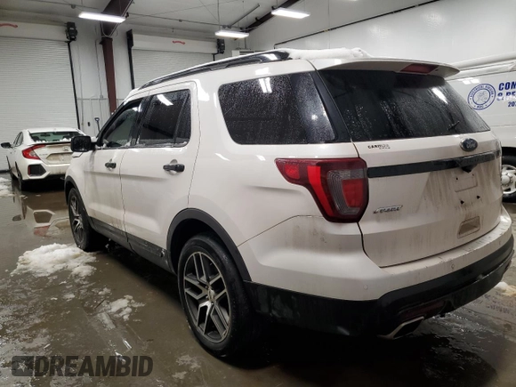 2017 Ford Explorer Sport with VIN 1FM5K8GT9HGD15327, listed as a Copart auction lot 46400435 with 276,393 mi miles and Salvage Title. Bid and sale history available at DreamBid. Image 2.