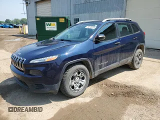 2016 Jeep Cherokee Sport with VIN 1C4PJMAB2GW210352, listed as a Copart auction lot 59270975 with 115,221 mi miles and Clean title. Bid and sale history available at DreamBid. Image 1.