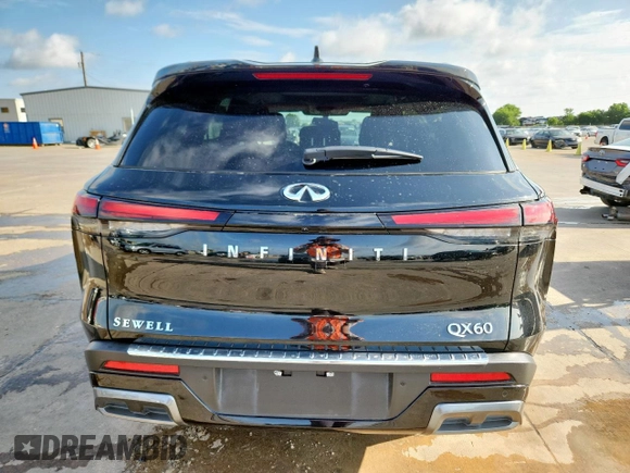2022 Infiniti QX60 Luxe с VIN 5N1DL1FR8NC340129, выставлен на аукционе Copart как лот 58943535 с пробегом 34 072 миль миль и Списание • Salvage title. История ставок и продаж доступна на DreamBid. Изображение 6.